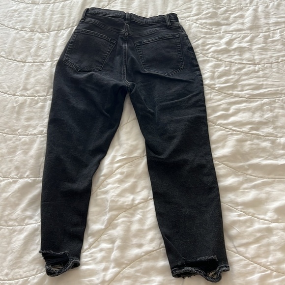 Abercrombie & Fitch Curve Love Ankle Straight Ultra High Rise Jeans - Picture 4 of 5